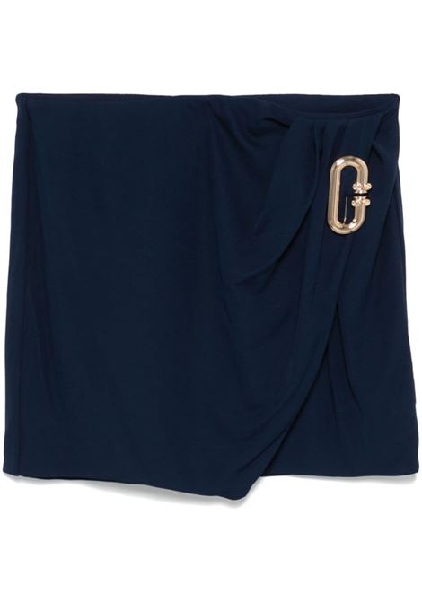 Blue draped mini skirt Casablanca - women