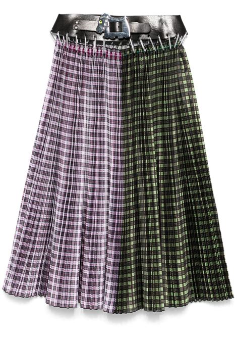 Greenk and Pink Catherine midi skirt Chopova Lowena - woman CHOPOVA LOWENA | Skirts | 3208GRNPNK