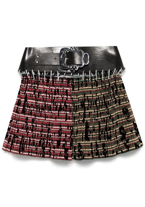 Red and green Roberta mini skirt Chopova Lowena - woman CHOPOVA LOWENA | 3209RDGRN