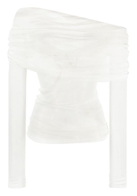 White Veiled top - women