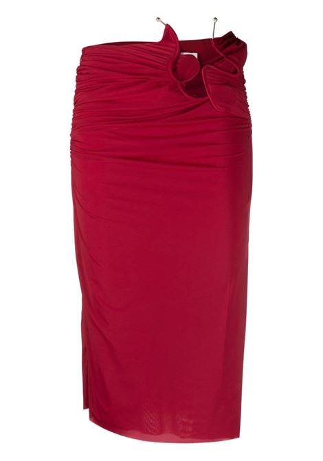 Red Venus midi skirt Christopher Esber - women CHRISTOPHER ESBER | Skirts | 23034004MHGNY