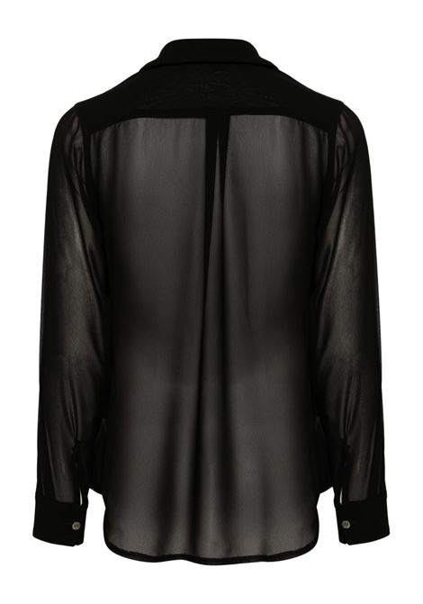 Blusa semi trasparente in nero Comme Des Garcons - donna COMME DES GARCONS COMME DES GARCONS | RNB0091