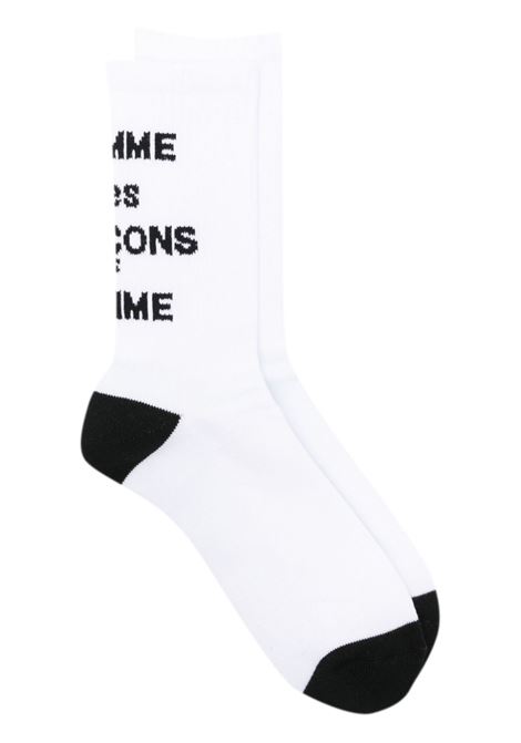 White logo-jacquard socks Comme Des Garcons Homme - Unisex COMME DES GARCONS HOMME | HNK5012