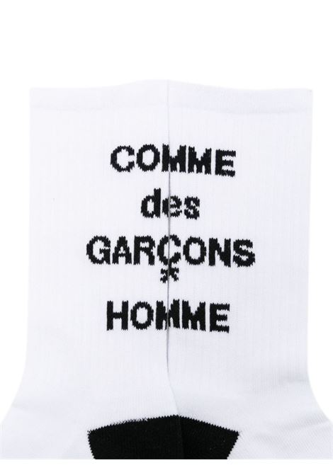 Calzini con logo jacquard in bianco Comme Des Garcons Homme - Unisex COMME DES GARCONS HOMME | HNK5012