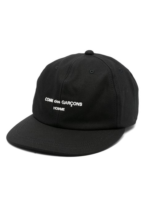 Cappello da baseball con ricamo in nero Comme des Garçons Homme - unisex