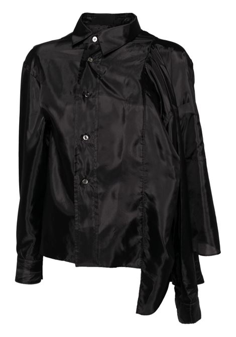 Black asymmetric blouse Comme Des Garcons - women COMME DES GARCONS | Blouses | GNB0021