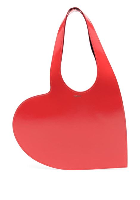 Red heart-shape shoulder bag Coperni - women