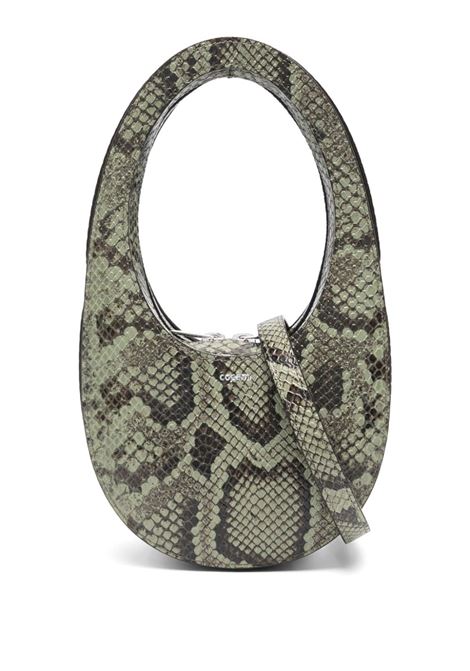 Borsa swing con stampa animalier in verde Coperni - donna COPERNI | COPBA38BISF6019GRN