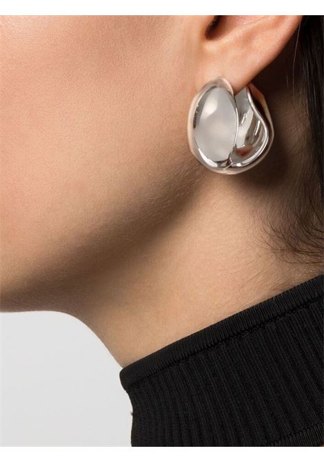 Silver chunky huggie-hoop earrings Coperni - women COPERNI | COPBI04725SLV