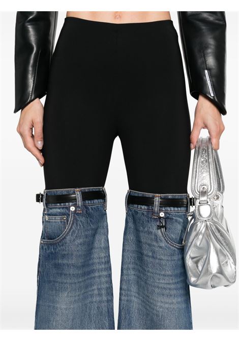 Blue and black Hybrid denim-panels jeans Coperni - women COPERNI | COPP24252BLKBL