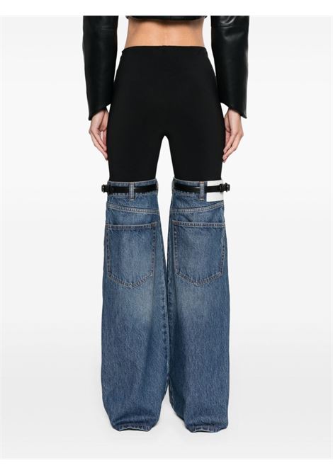 Jeans Hybrid con inserti denim in blu e nero Coperni - donna COPERNI | COPP24252BLKBL