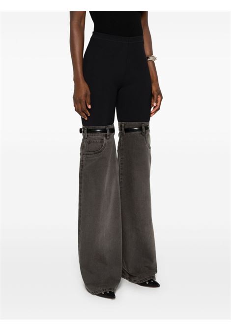 Jeans Hybrid con inserti denim in grigio e nero Coperni - donna COPERNI | COPP24F2004BLKGRY