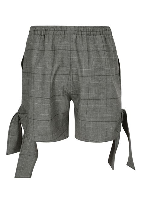 Grey checked-design shorts Coperni - women COPERNI | COPP96F1001GRY