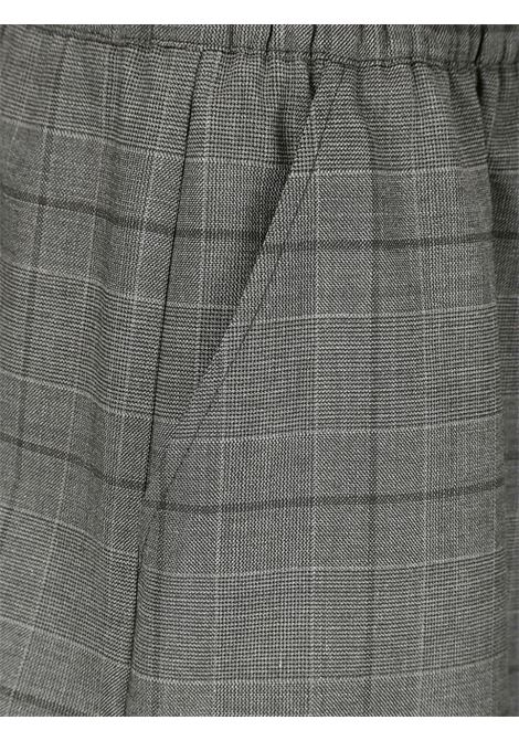 Grey checked-design shorts Coperni - women COPERNI | COPP96F1001GRY