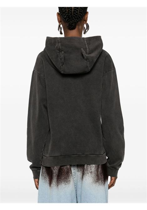 Grey washed horn hooded sweatshirt Coperni - women COPERNI | JS15BIS523WBLKBL