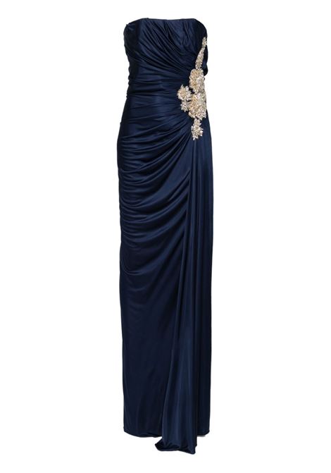 Blue crystal-embellished gown Costarellos - women