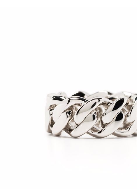 Silver curb-chain ring Darkai - unisex DARKAI | DIAN0001BBXXLSLVR