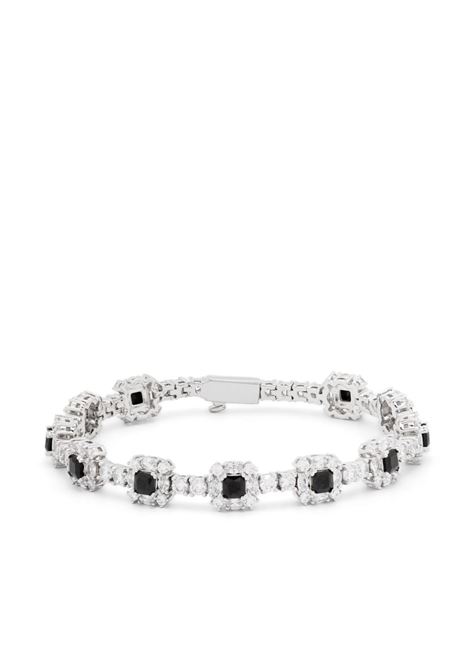 Bracciale con cristalli in colore argento e nero Darkai - unisex DARKAI | DIBR0054BBDINSLVRBLK