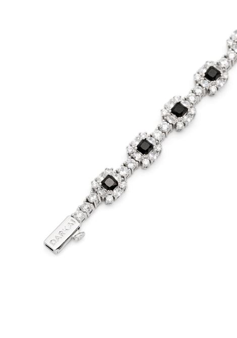 Silver-tone and black crystal-embellished bracelet Darkai - unisex DARKAI | DIBR0054BBDINSLVRBLK