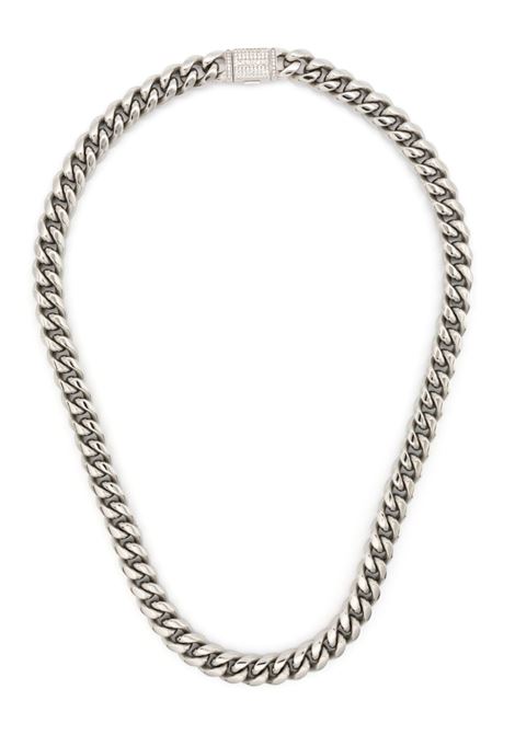 Silver Cuban choker necklace DARKAI - unisex
