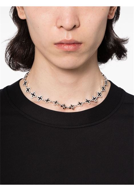 Silver Clover diamond necklace DARKAI - unisex DARKAI | DICO0062BBDINSLVRBLK