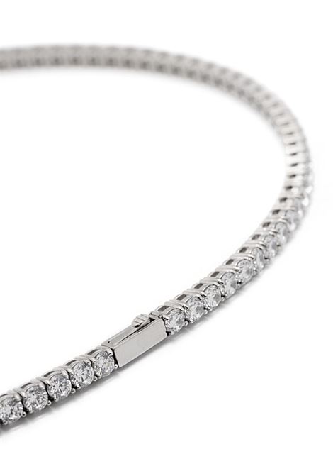 Silver Tennis crystal-embellished necklace Darkai - unisex DARKAI | DICO0065BBDILWHT