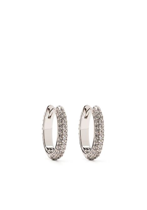 Silver crystal-embellished small hoops Darkai - unisex DARKAI | Earrings | DIOR0014BBDILSLVR