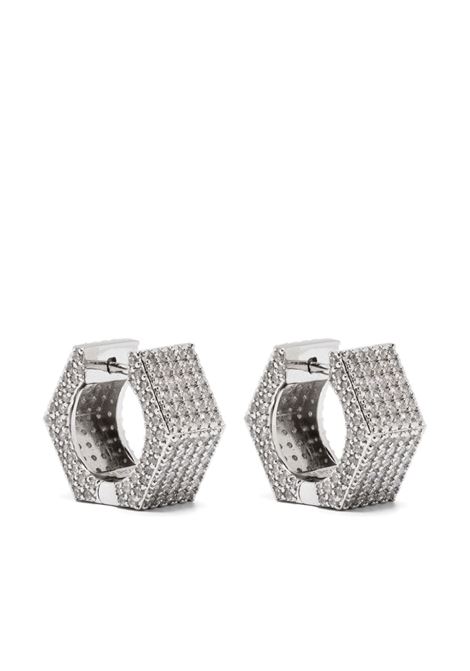 Silver Bolt small hoop earrings Darkai - unisex DARKAI | Earrings | DIOR0031BBDILSLVR