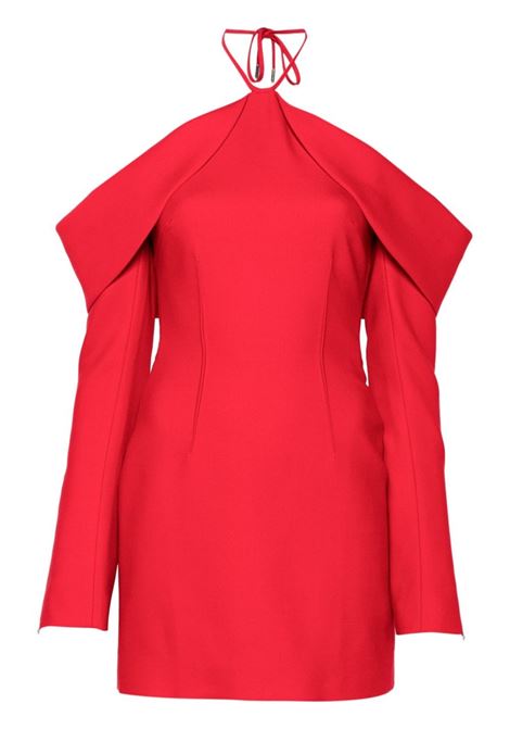 Red off-shoulder mini dress David Koma - women DAVID KOMA | Dresses | PF24DK11DARD