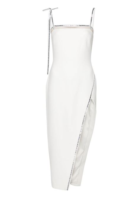 White crystal-embellished maxi dress David Koma - women DAVID KOMA | Dresses | PF24DK70DWHTSLVR