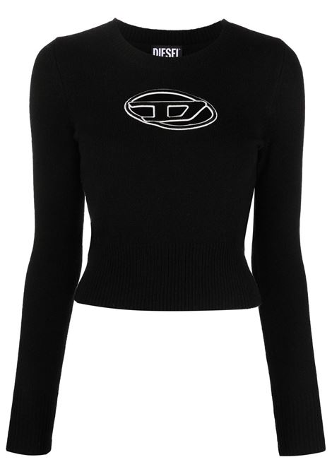 Maglione con logo m-areesa in nero Diesel - donna