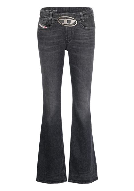 Black D-Ebbey low-rise bootcut jeans - women