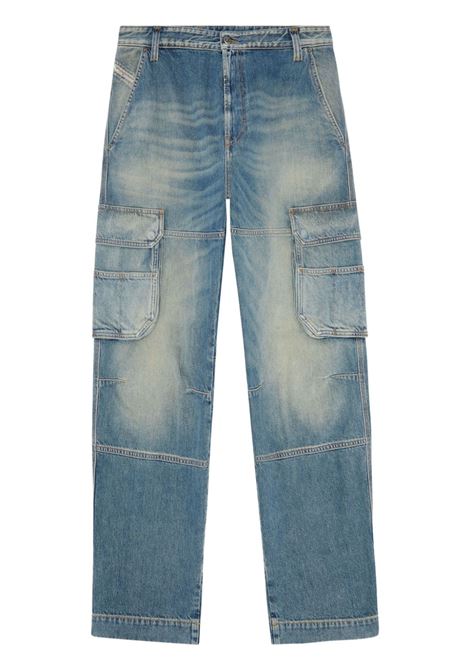 Blue D-Fish straight-leg jeans Diesel - men  DIESEL | A1283309J8301