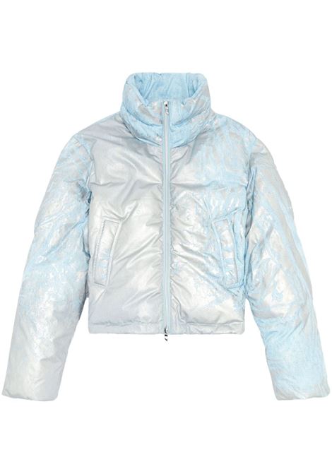 Light blue and silver W-Himsy puffer jacket Diesel - women DIESEL | Outerwear | A145500QJAN01