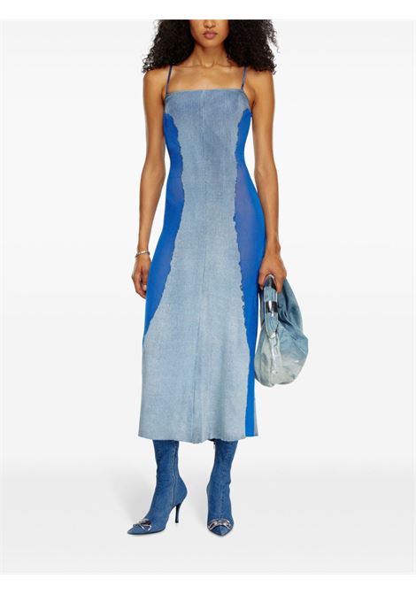 Blue M-Edaglia ribbed maxi dress Diesel - women DIESEL | A148060CHBA8NY