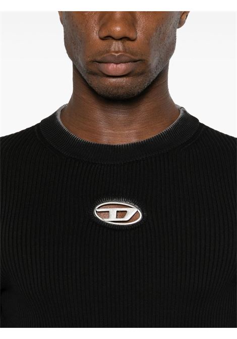 Black  k-darin-a logo-detail jumper Diesel - men  DIESEL | A148480PHAV900