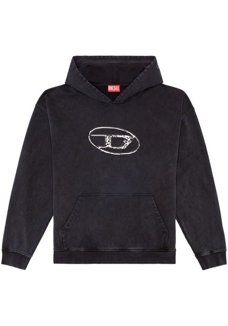 Black S-Boxt logo-print sweatshirt Diesel - men DIESEL | A152670TJAZ9XX