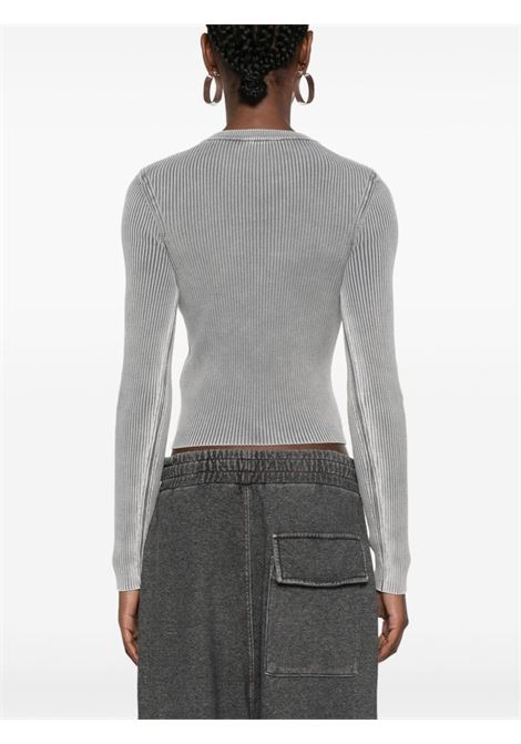 Grey ribbed-knit M-Valary top Diesel - women DIESEL | A167350DBDI9DT