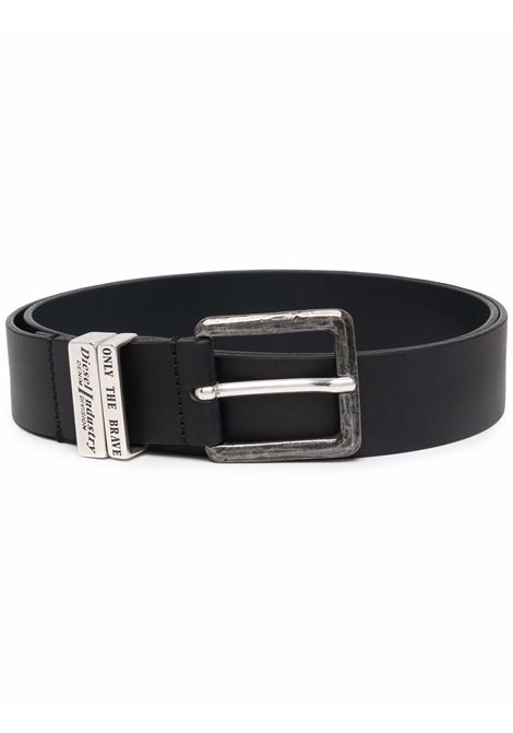 Black B-Guarantee-A leather belt Diesel  - men DIESEL | X08532PR227T8013