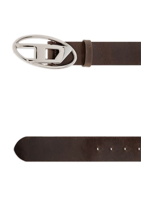 Brown 1DR logo-buckle leather belt Diesel  - women DIESEL | X08727PR666H1938