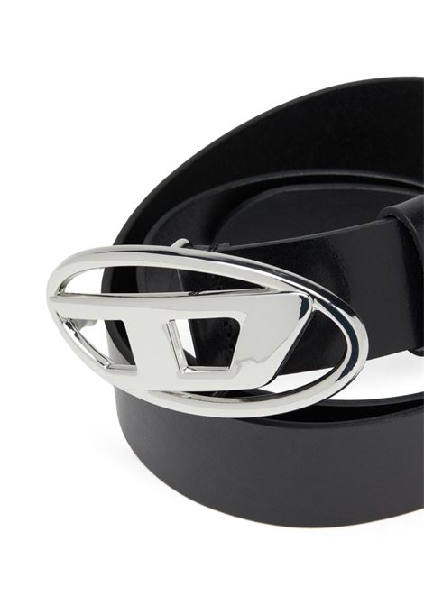 Black 1DR logo-buckle leather belt Diesel  - women DIESEL | X08727PR666H6528