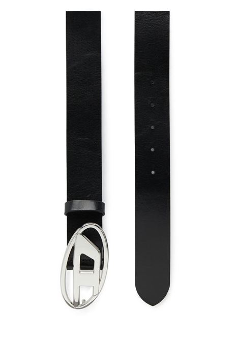 Black 1DR logo-buckle leather belt Diesel  - women DIESEL | X08727PR666H6528