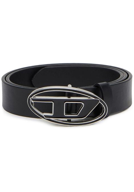 Black 1DR logo-buckle leather belt Diesel  - women DIESEL | X09716P1245T8013