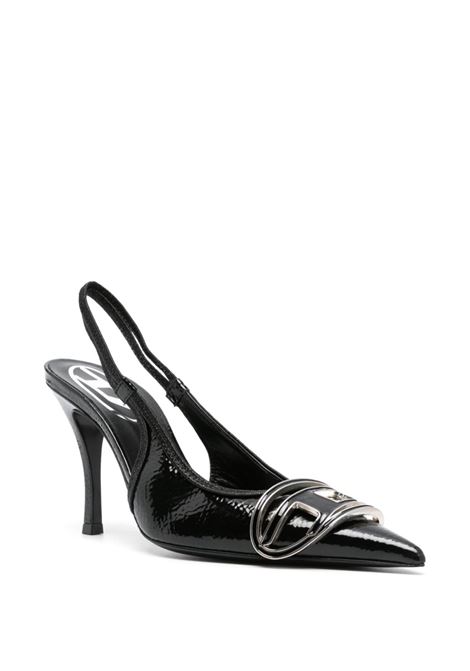 Black 95 mm slingback pumps Diesel - women DIESEL | Y02985P0691T8013