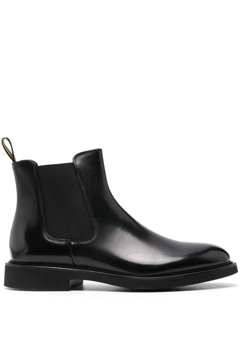 Black leather ankle boots DOUCAL'S - men DOUCALS | DU1343GENOUF007NN00