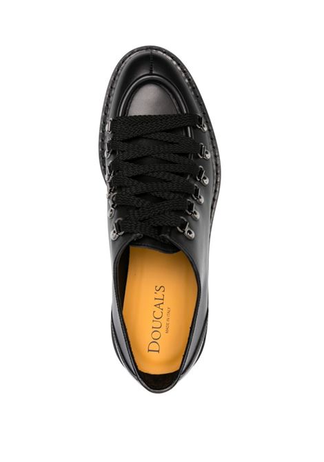 Black leather derby shoes Doucal's - men DOUCAL'S | DU2736PHILUF253NN00