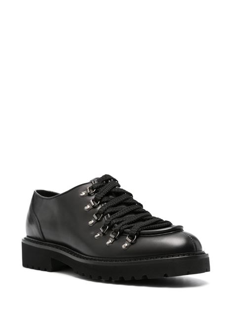 Black leather derby shoes Doucal's - men DOUCAL'S | DU2736PHILUF253NN00