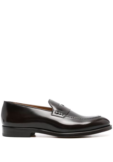 Black leather loafers Doucal's - men