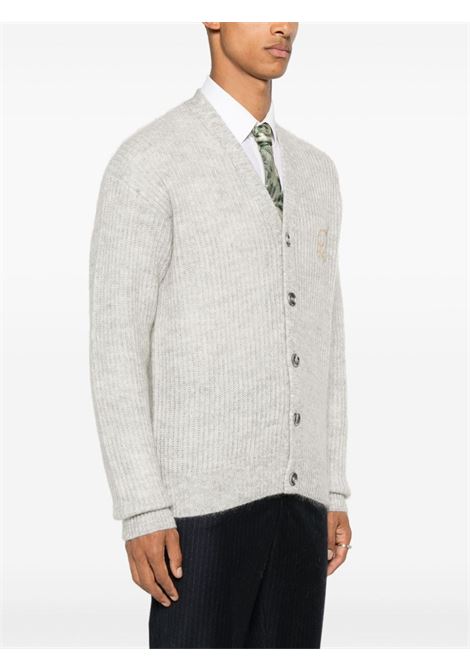 Cardigan Le Cardigan D Raisin in grigio Drôle de monsieur - uomo DRÔLE DE MONSIEUR | ECA130PA021GY