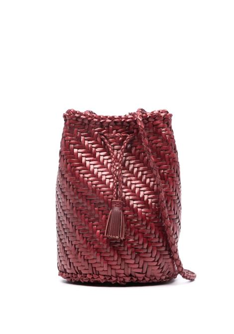 Borsa a spalla pompom in bordeaux Dragon Diffusion - donna DRAGON DIFFUSION | Borse a spalla | 8838BRD